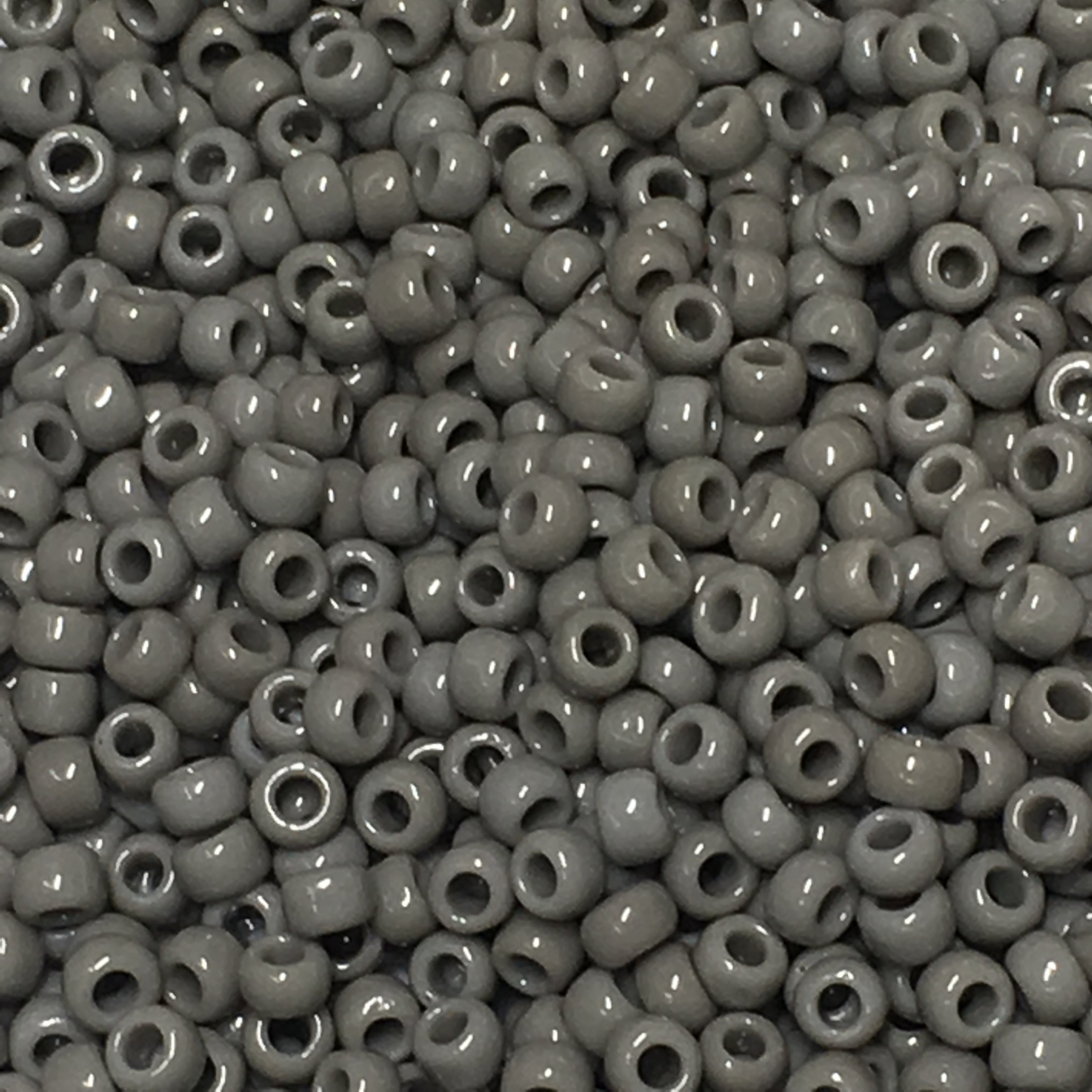 TOHO TR-08-53D  8/0 Opaque Gray Seed Beads, 5 or 10 gm