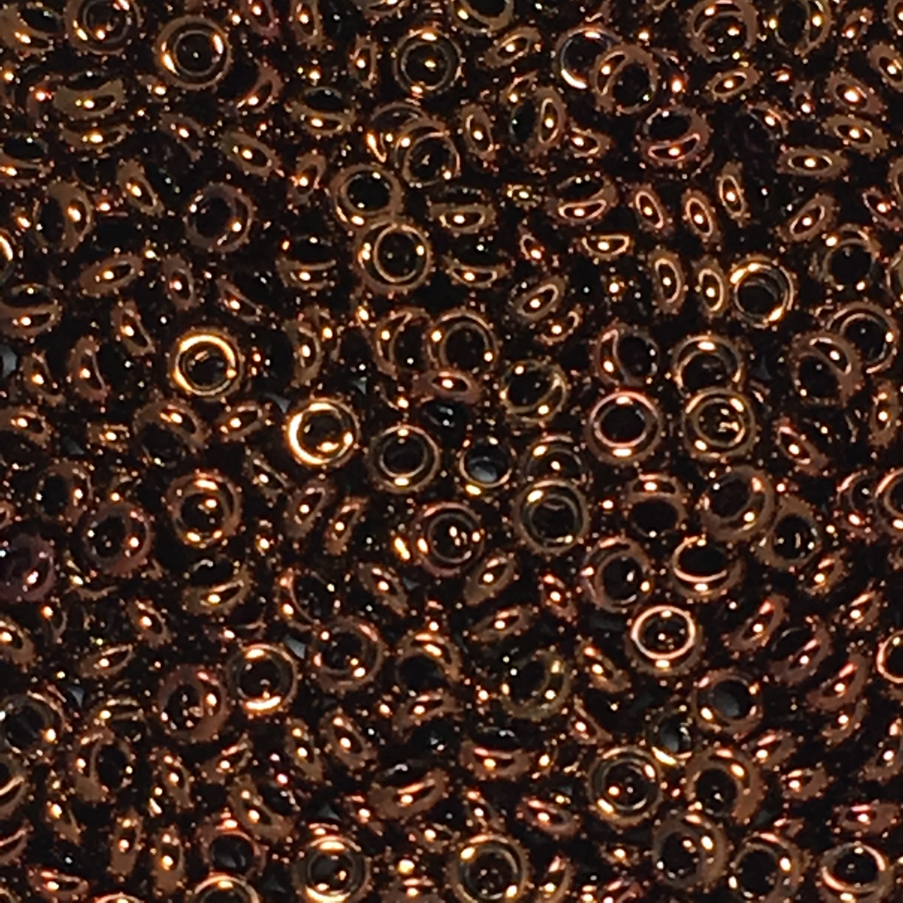 TOHO TD-11-501  11/0 Higher Metallic Cinnamon Bronze Demi Beads, 5 or 10 gm