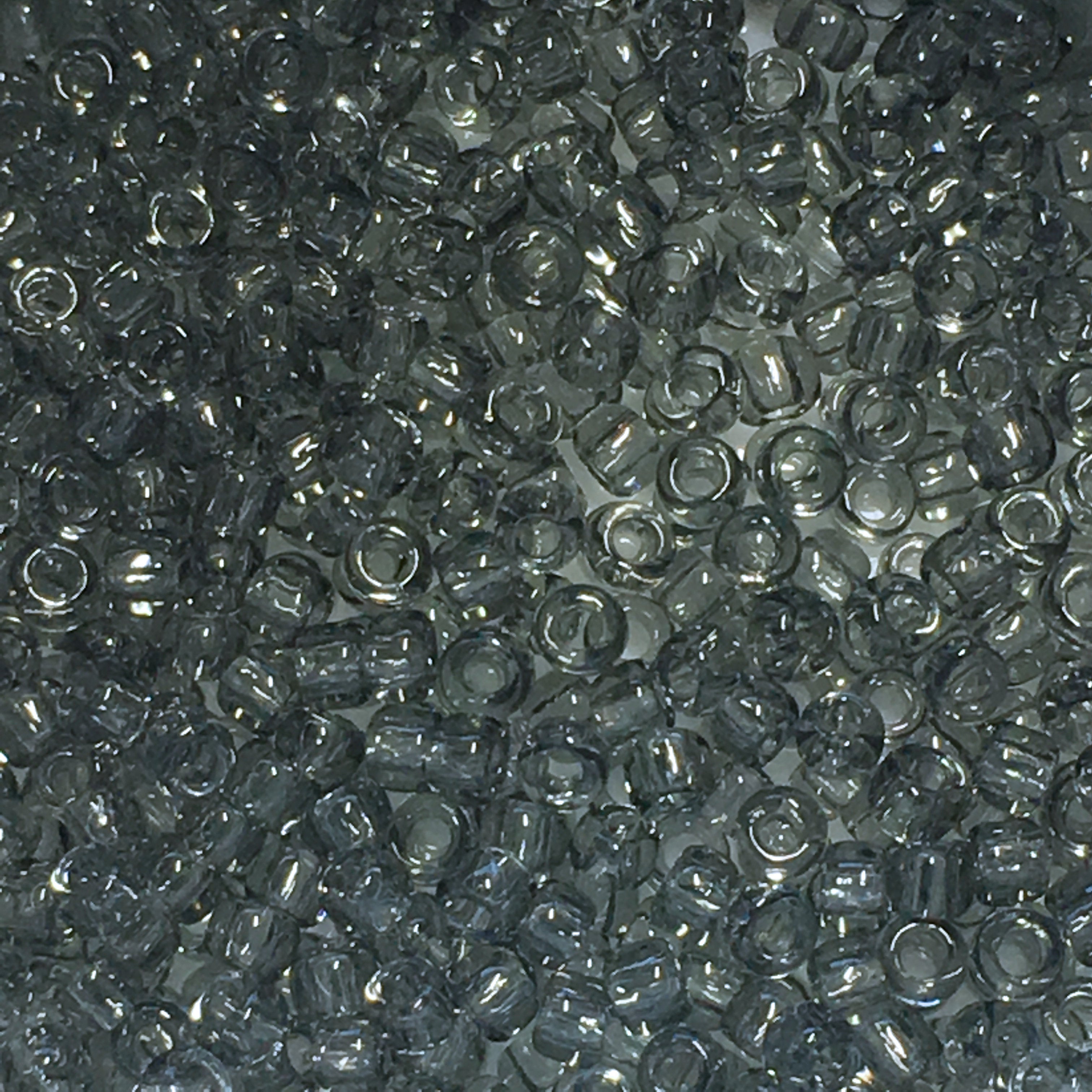 TOHO TR-11-9 11/0  Light Black Diamond Transparent Seed Beads, 5 gm