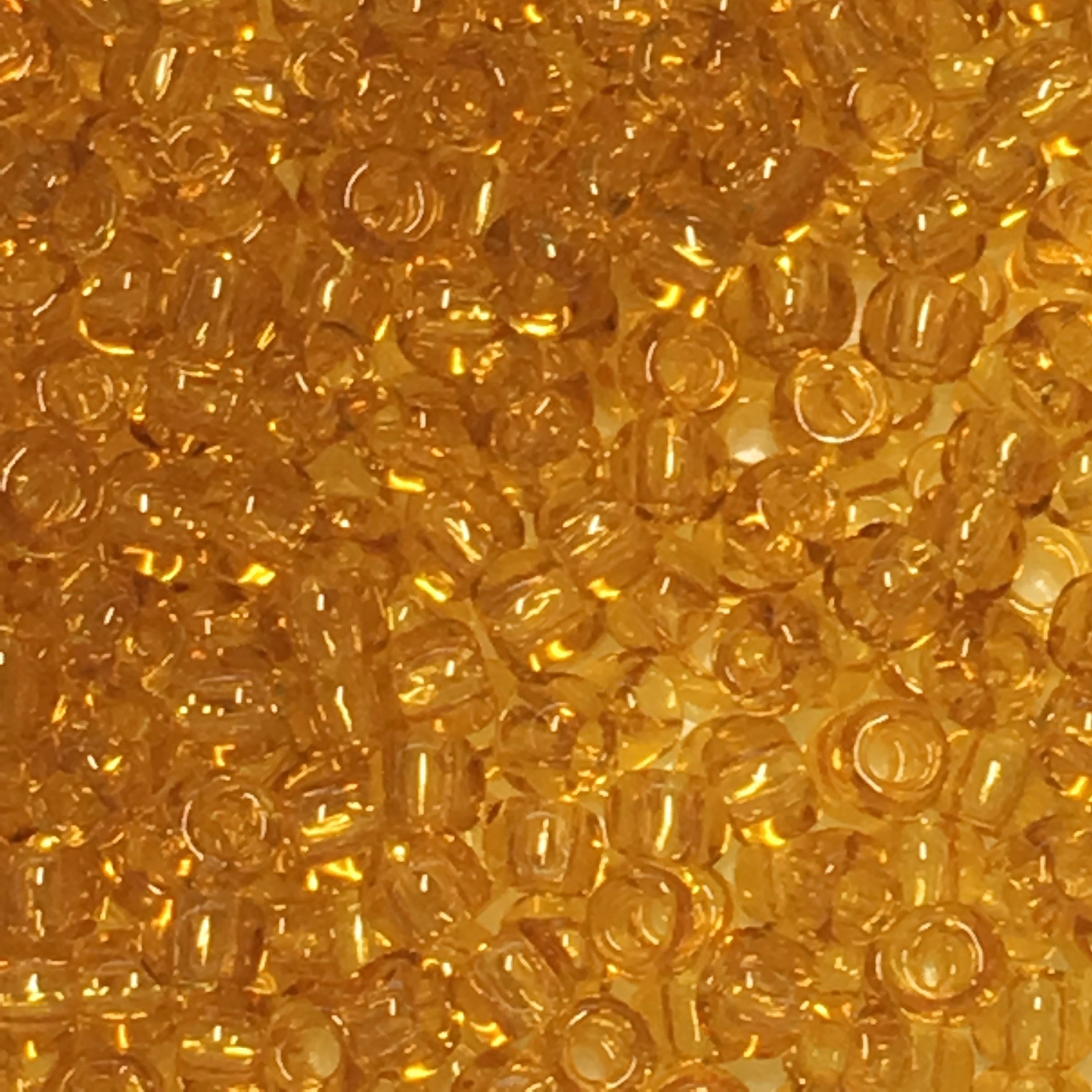 TOHO TR-11-2B  11/0 Transparent Topaz Seed Beads, 5 gm