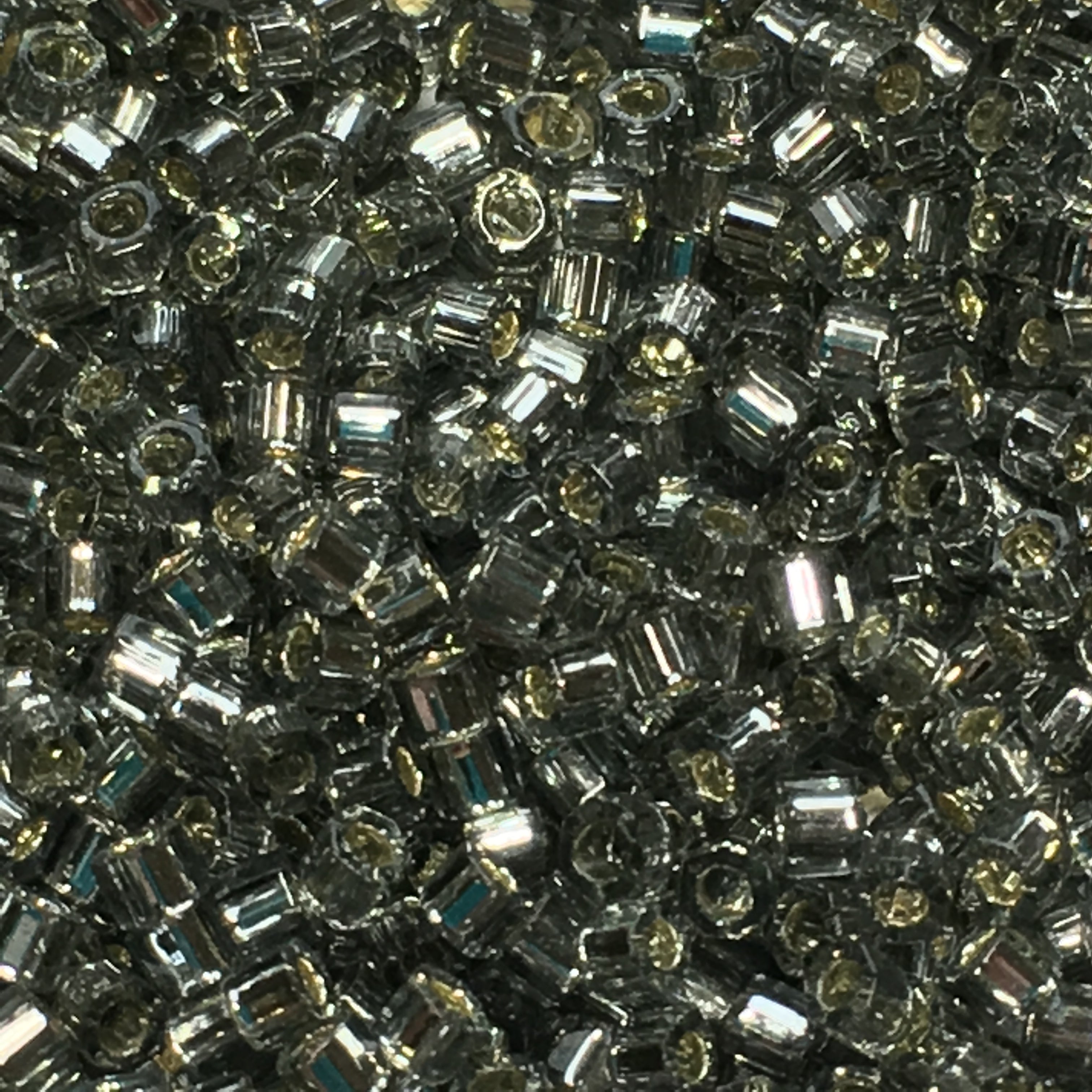 TOHO TB-29 Aiko Hex Silver Lined Light Black Diamond Seed Beads, 5 gm