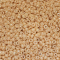 Miyuki 15-593  15/0 Light Caramel / Beige Ceylon (Like DB 205) Seed Beads - 1, 2 or 5 gm