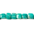 Amazonite Faceted Cube Beads