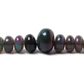 3-7mm Blue Ethiopian Opal Plain Rondelle Beads 16 inch 138 pieces