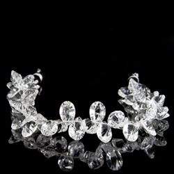 Crystal Quartz Beads Pear Briolette Concave Faceted Pavilion
