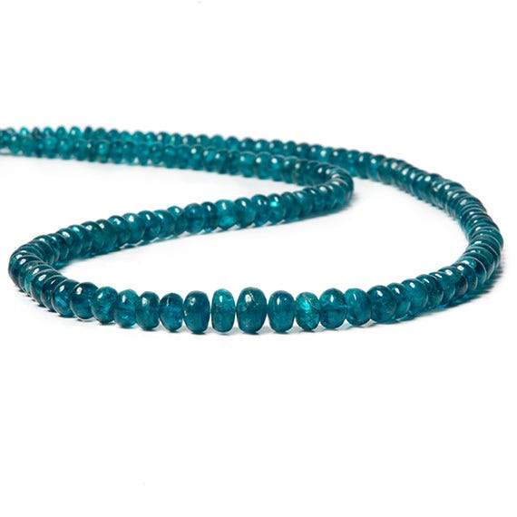 Dark Neon Apatite Plain Rondelle