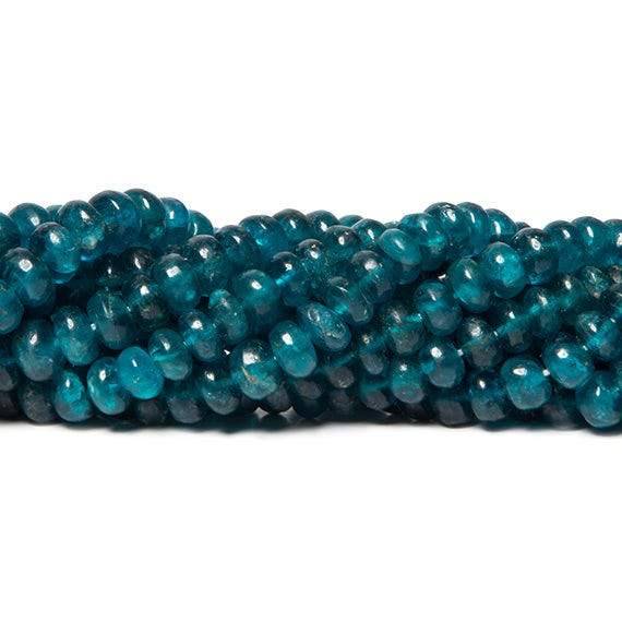 Dark Neon Apatite Plain Rondelle