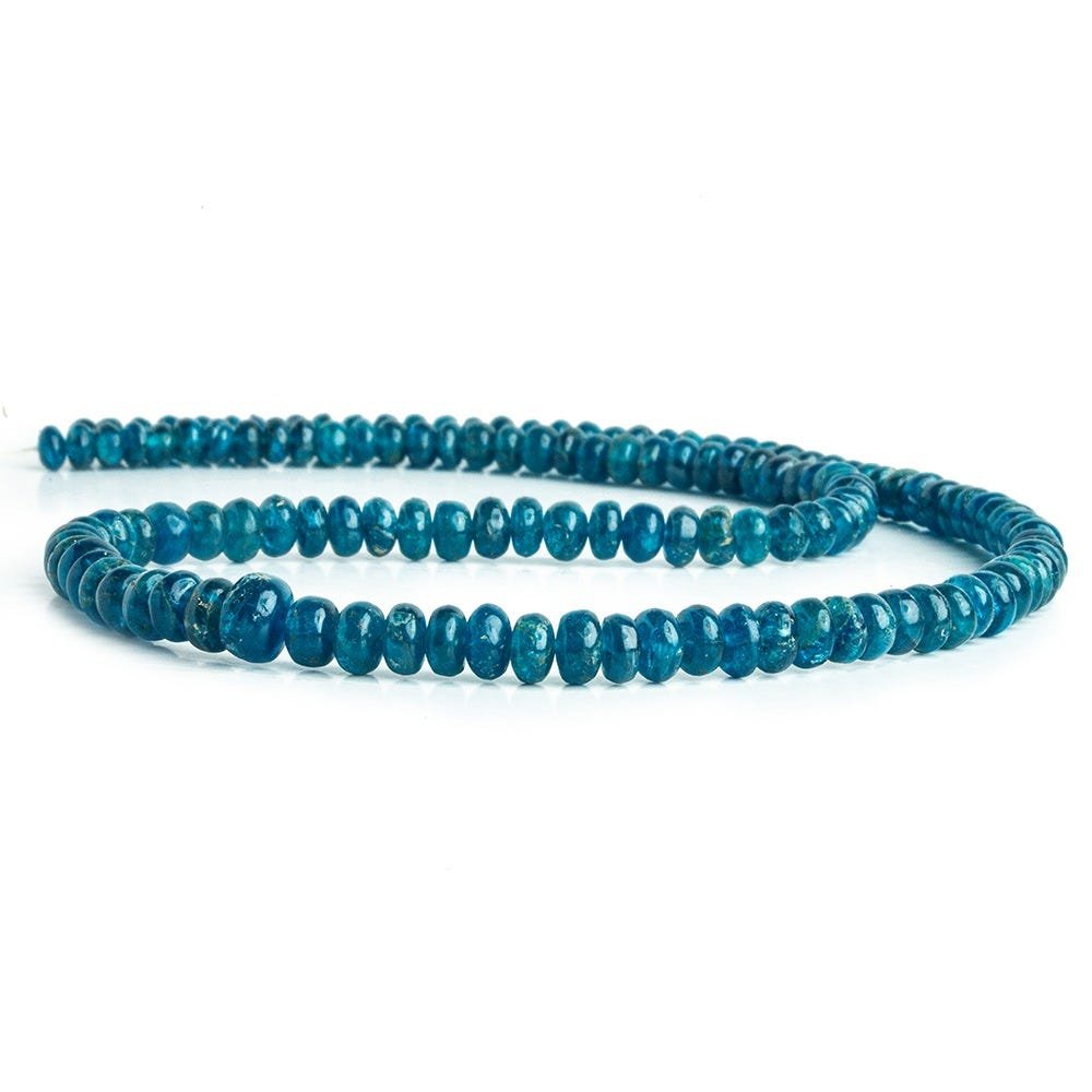 Dark Neon Apatite Plain Rondelle