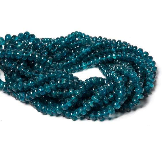 Dark Neon Apatite Plain Rondelle