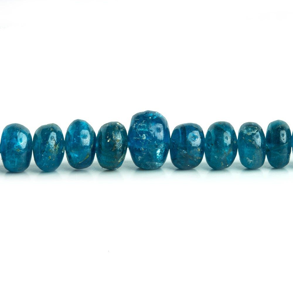 Dark Neon Apatite Plain Rondelle