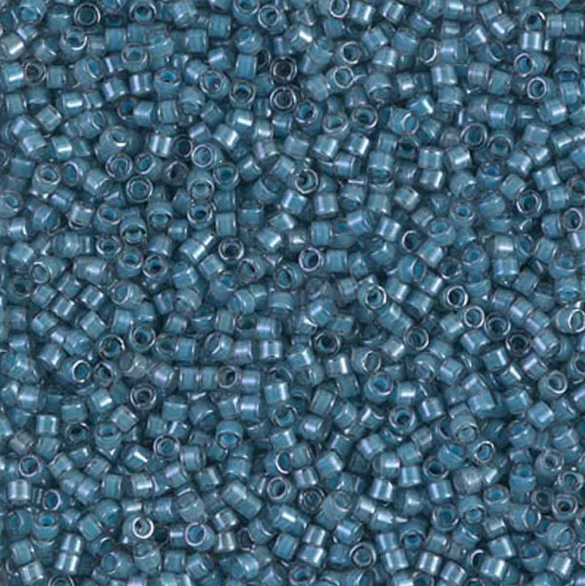 Miyuki Delica DB2054 11/0 Luminous Dusk Blue Cylinder/Tube Beads - 5 or 10 gm