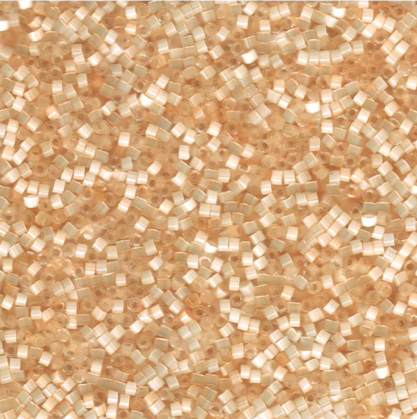 Miyuki Delica DB674 / DB0674 11/0 Cream Silk Satin Cylinder/Tube Beads, 5 or 10 gm