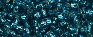 TOHO TR-6-23BDA  6/0 Silver Lined Light Green Aqua Seed Beads, 5 or 10 gm