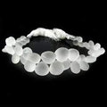 Frosted Crystal Quartz Plain Heart