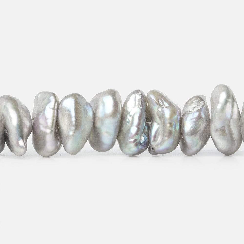Grey Center Drill Keshi Freshwater Pearl