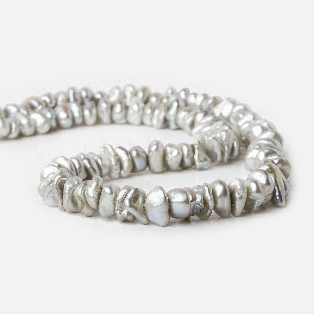Grey Center Drill Keshi Freshwater Pearl