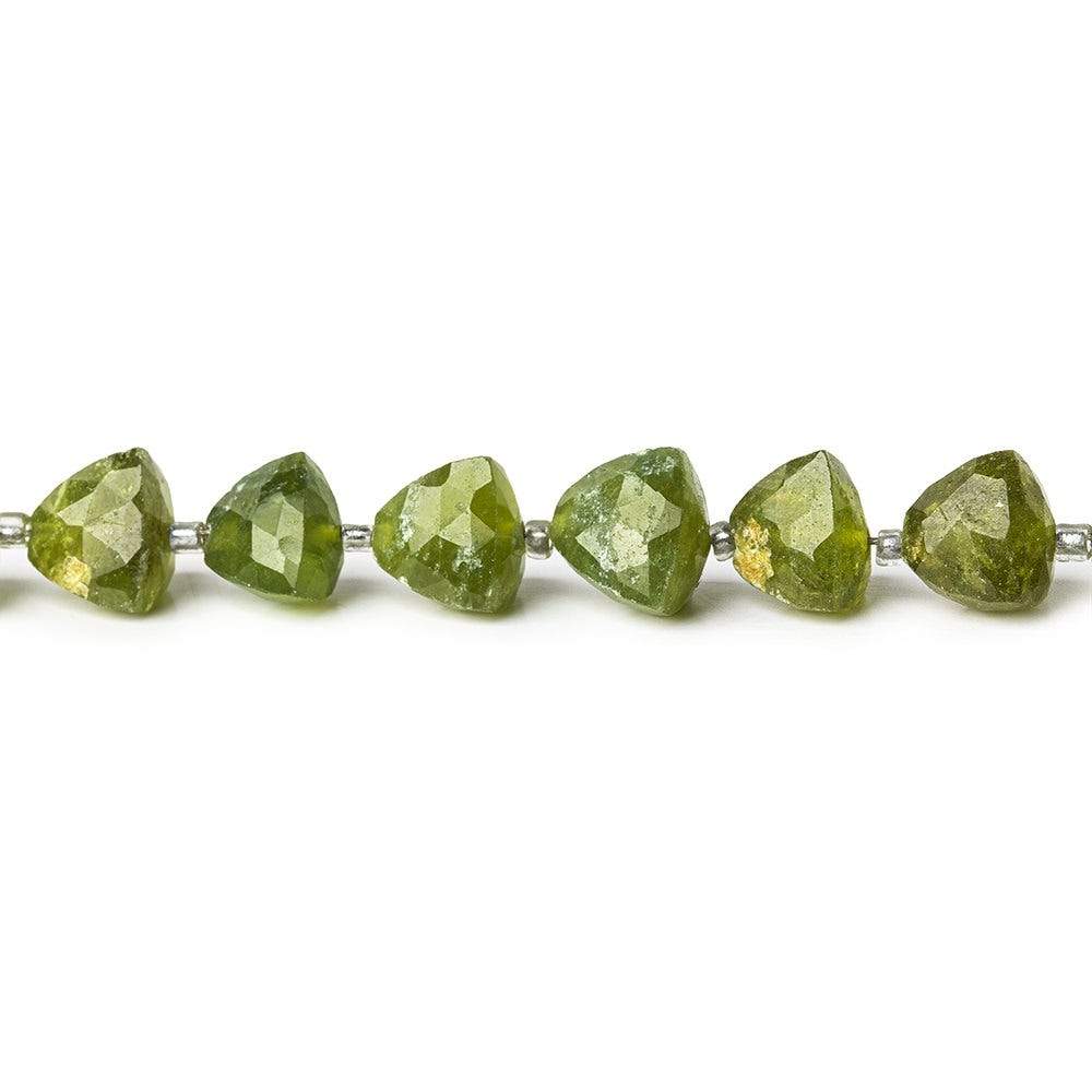 Idocrase Beads Straight Drilled Trillion