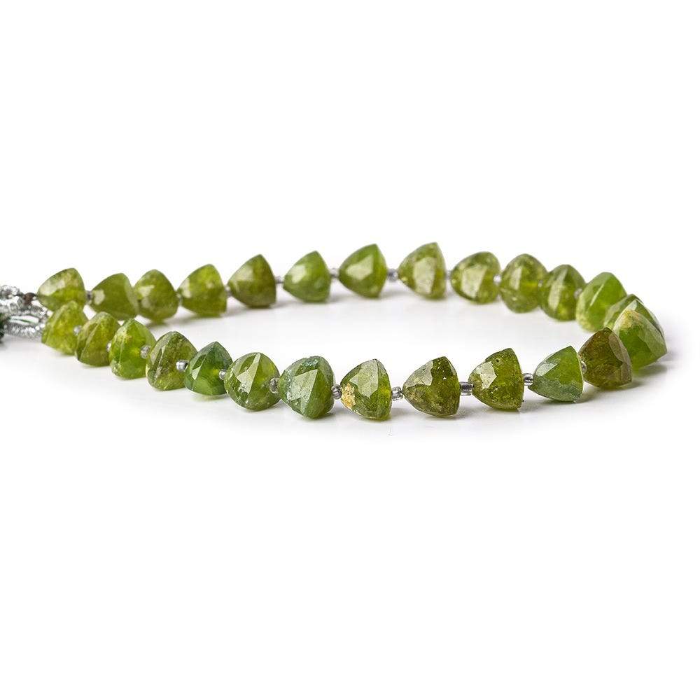 Idocrase Beads Straight Drilled Trillion