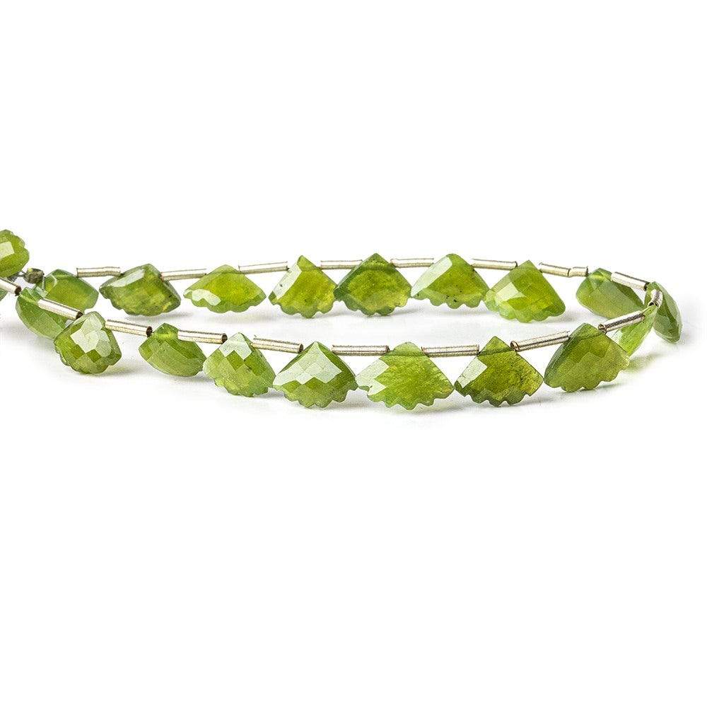 Idocrase Top Drilled Faceted Fan Shape