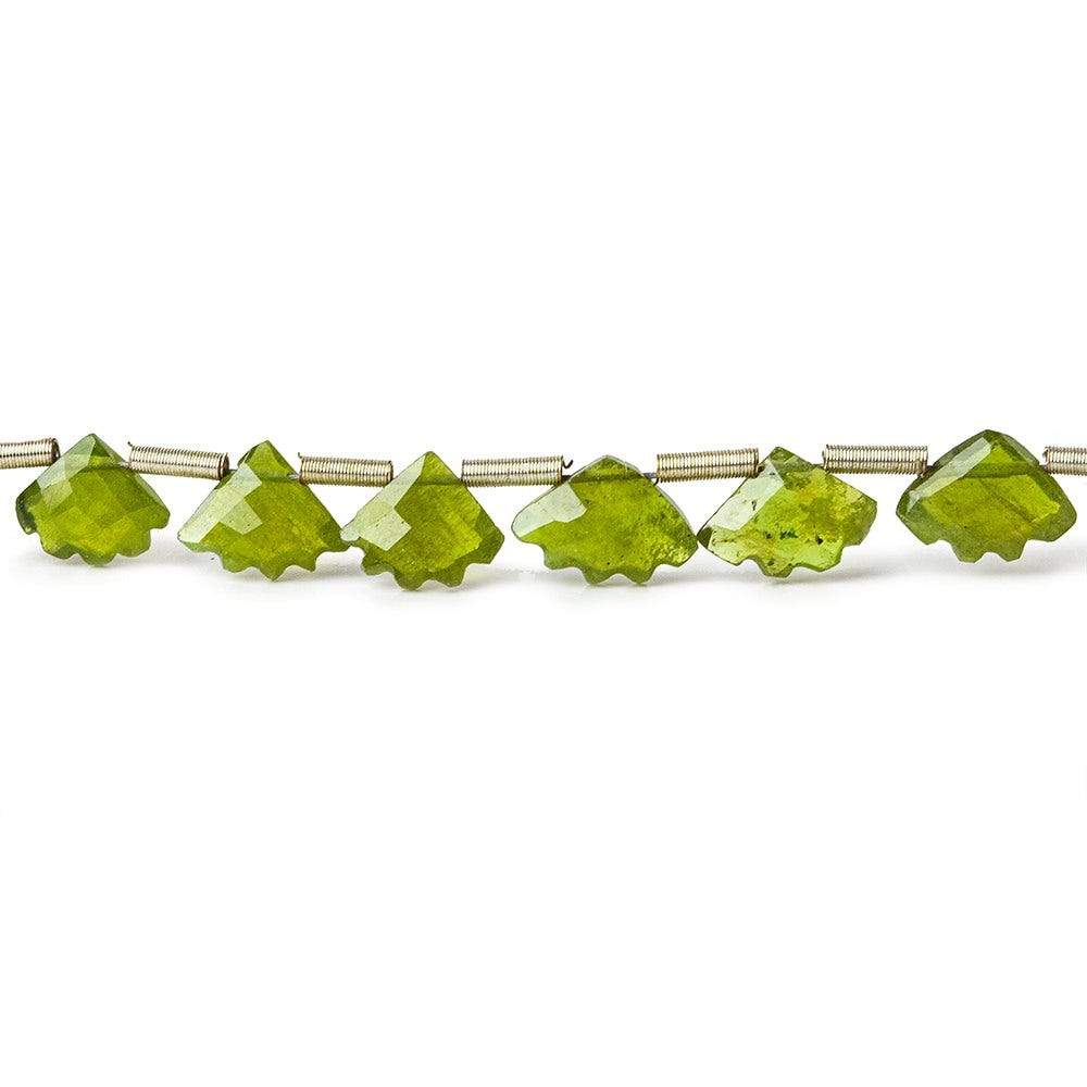 Idocrase Top Drilled Faceted Fan Shape