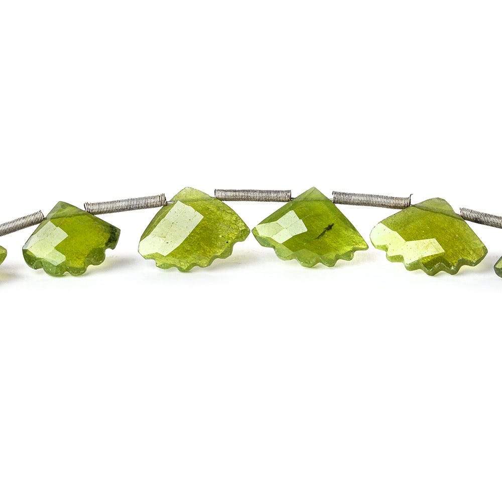 Idocrase Top Drilled Faceted Fan Shape