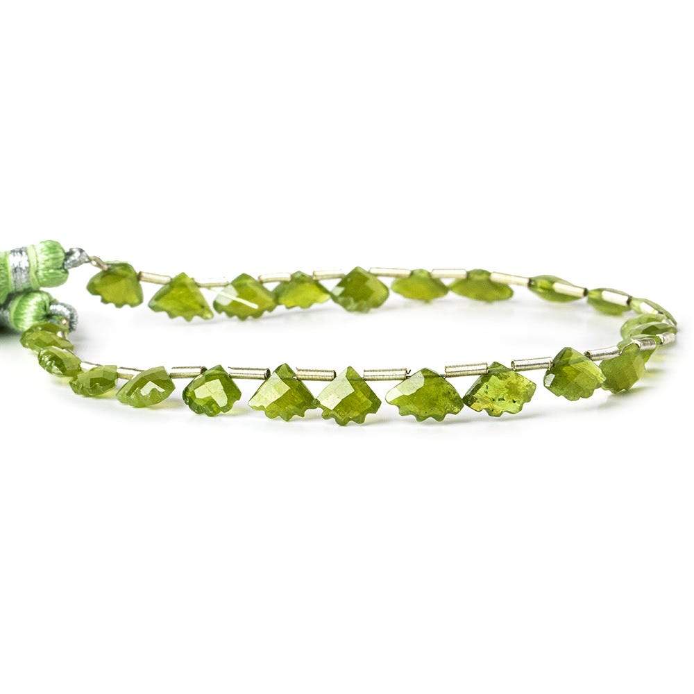 Idocrase Top Drilled Faceted Fan Shape