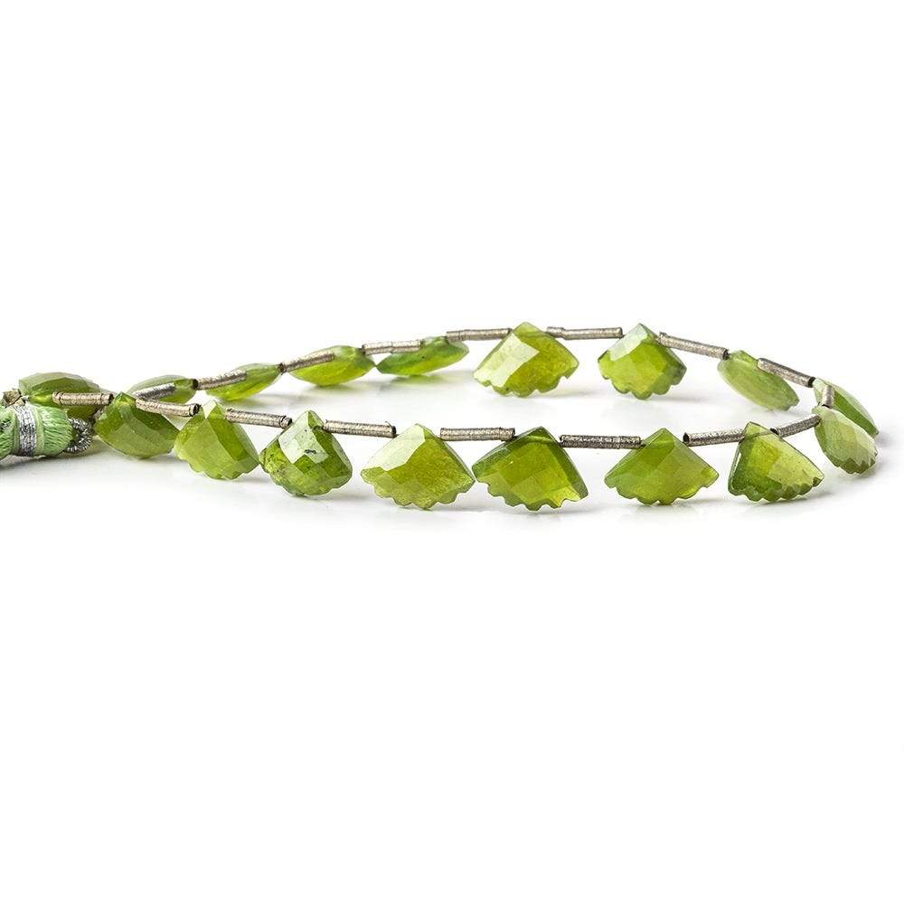 Idocrase Top Drilled Faceted Fan Shape