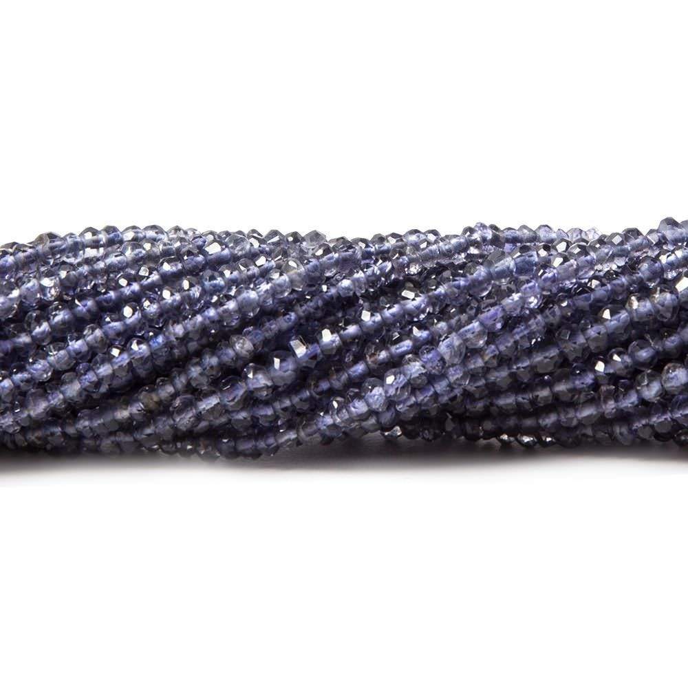 Iolite Beads Faceted Rondelle