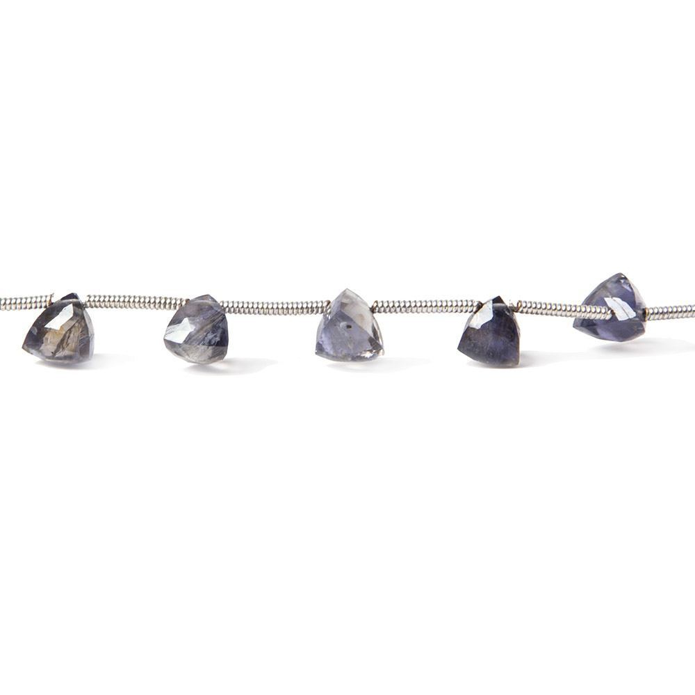 Iolite Beads Top Drilled Trillion