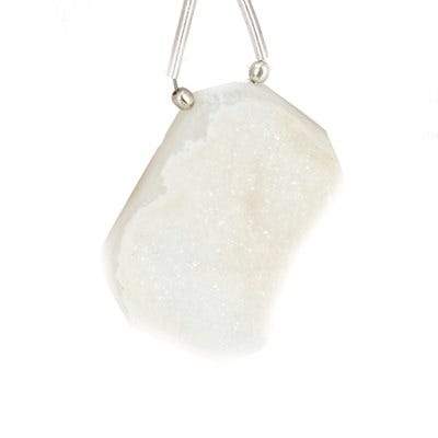 Latte & Off White Drusy Focal Bead Free Shape