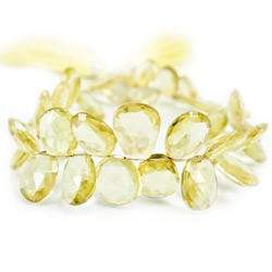 Lemon Quartz Beads Top Drill Freeshape