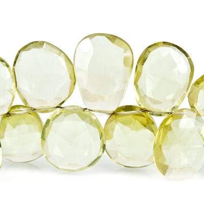 Lemon Quartz Beads Top Drill Freeshape