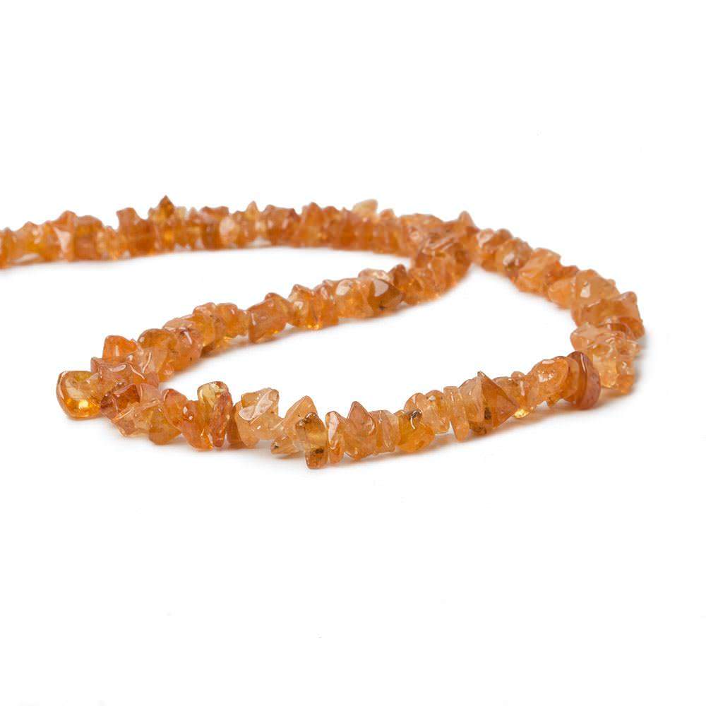 Mandarin Garnet Beads Plain Nugget Chips