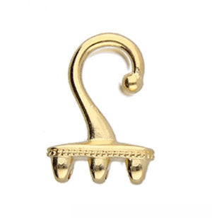 Cymbal™ Mesaria III Superduo Hook & Eye Clasp, 12 x 10.2 mm & 12 x 18 mm,  - Antique Brass Plated, 24K Gold Plated or Antique Silver Plated - Hooks and Eyes Are Sold Separately