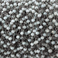 3mm Milky Aquamarine Black Gold plated Chain by the foot