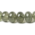 Moss Aquamarine Plain Rondelle Beads AA Grade