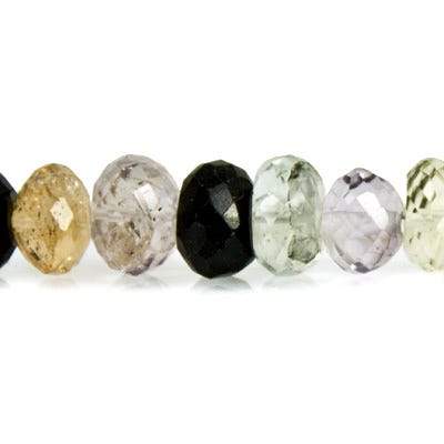 Multi-gemstone Beads Faceted Rondelle