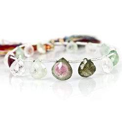 Multi-gemstone Beads Heart Briolette