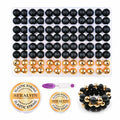 96PCS 15mm Silicone Beads Kit, 2 Colors Round Rubber Beads for DIY Crafts