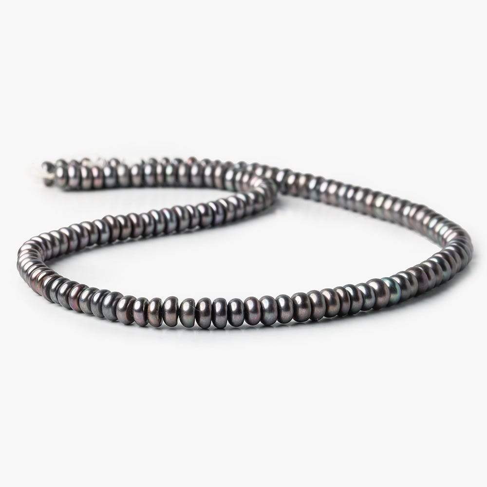 Peacock Center Drill Button Freshwater Pearl Strand