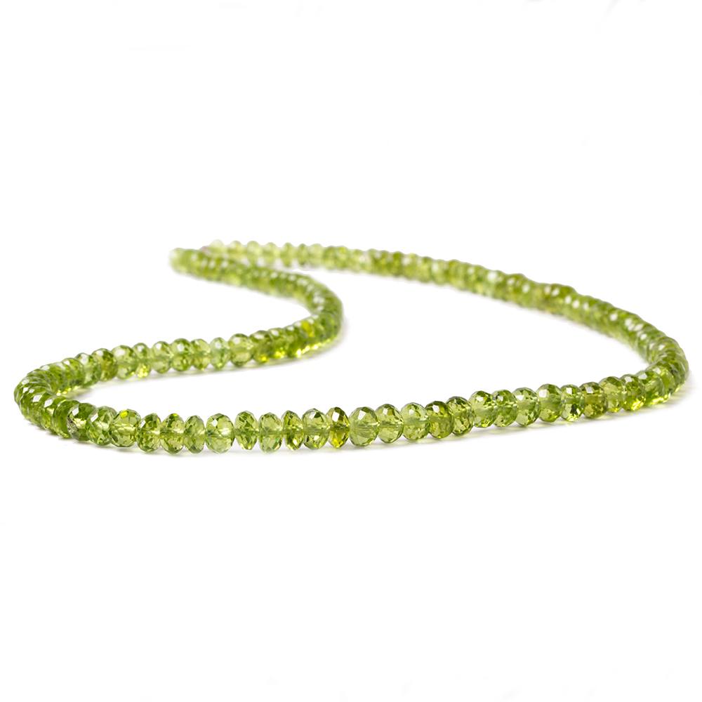 5mm Peridot Faceted Rondelle 16 pieces 121 pieces AA