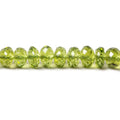 5mm Peridot Faceted Rondelle 16 pieces 121 pieces AA