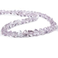 6-7mm Pink Amethyst Straight Drill Trillion Beads 16 inch 64 pieces
