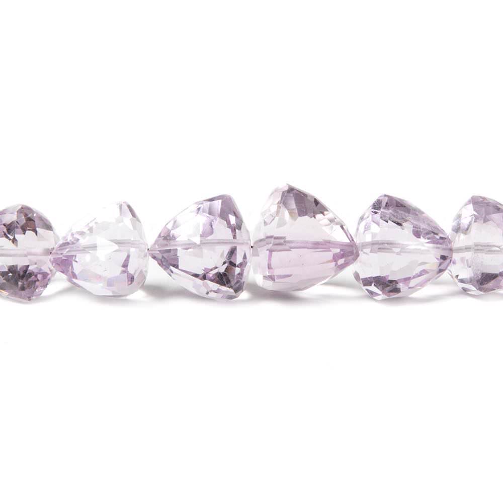 Pink Amethyst Straight Drilled Trillion