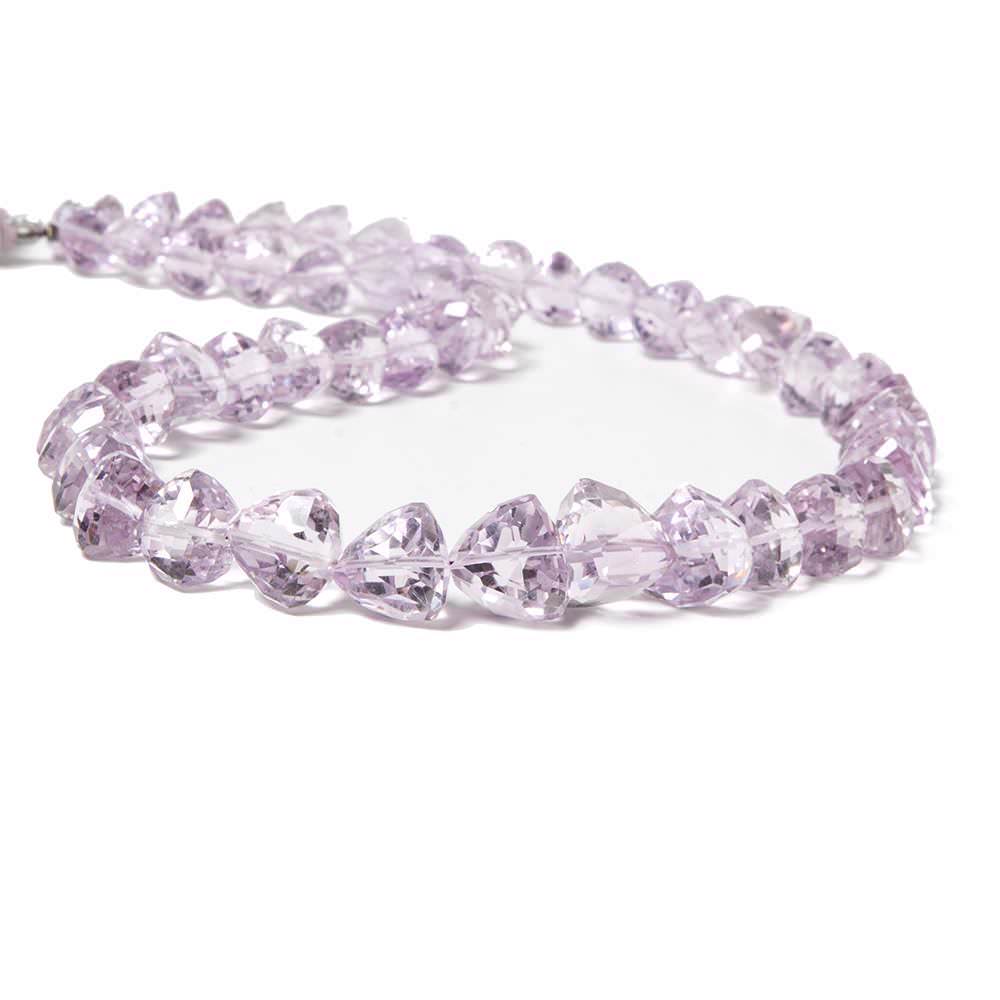 Pink Amethyst Straight Drilled Trillion