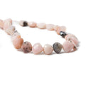 Pink Peruvian Opal Beads Straight Drill Heart
