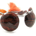 Red Tiger Eye Faceted Coin