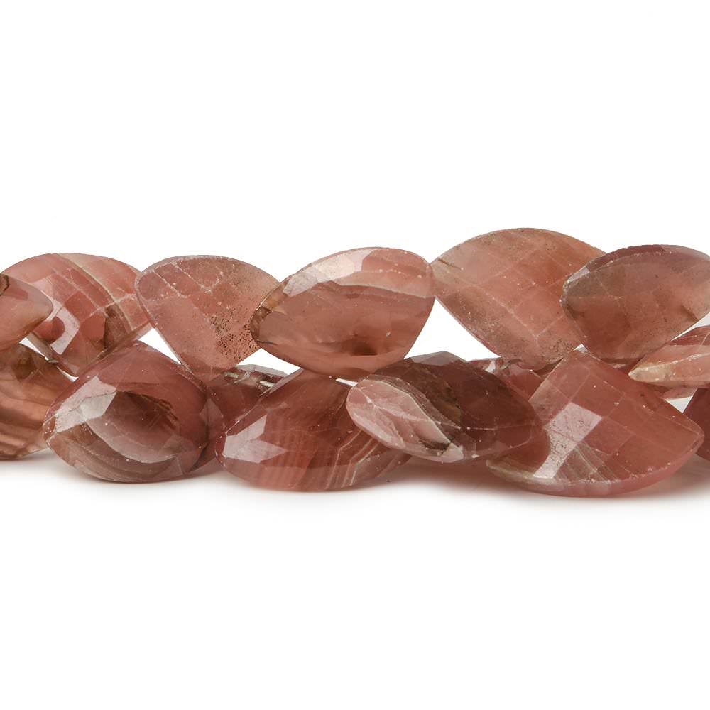 Rhodochrosite Beads Fan Briolette