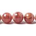 Rhodochrosite Beads Plain Rounds