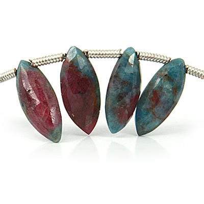 Ruby In Zoisite Faceted Marquise